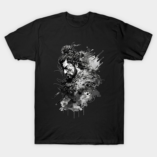 Samurai Warrior T-Shirt by AI INKER